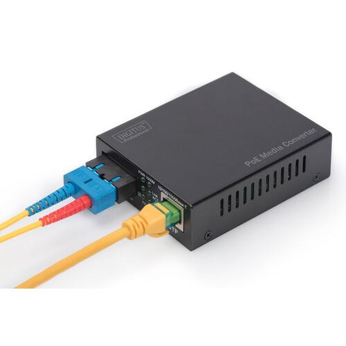 DN-82150 Digitus Gigabit PoE Medienkonverter, RJ45 / SC, MM, PSE Produktbild Additional View 5 L