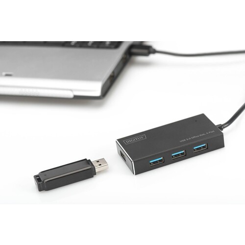 DA-70240-1 Digitus USB 3.0 Office Hub, 4-Port Produktbild Additional View 4 L