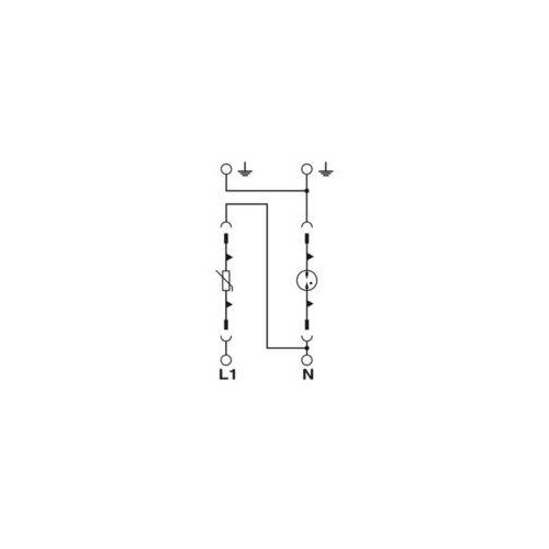 2800187 Phoenix Blitzstrom  / Überspannungsableiter Typ 1/2 Produktbild Additional View 3 L