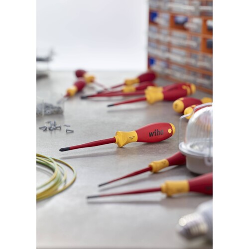 32711080 Wiha 3271 SoftFinish electric slimFix SL/PH1 x 80 mm Schraubendreher  Produktbild Additional View 2 L