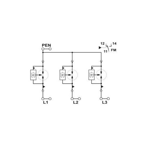 2907390 Phoenix FLT-SEC-P-T1-3C-264/50- FM Produktbild Additional View 2 L