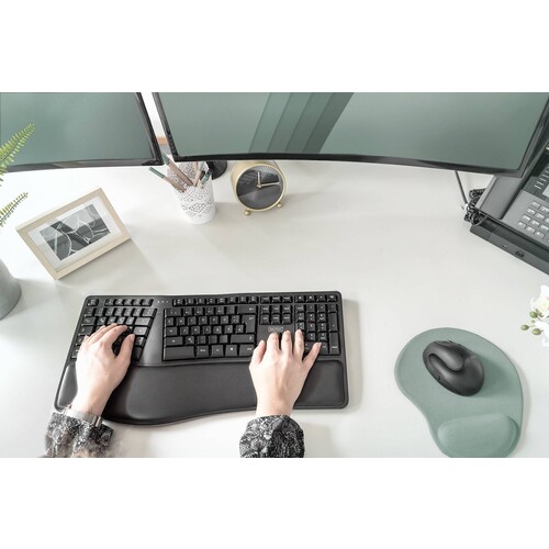 DA-20157 Digitus Ergonomische Tastatur, kabellos, 2,4 GHz Produktbild Additional View 9 L