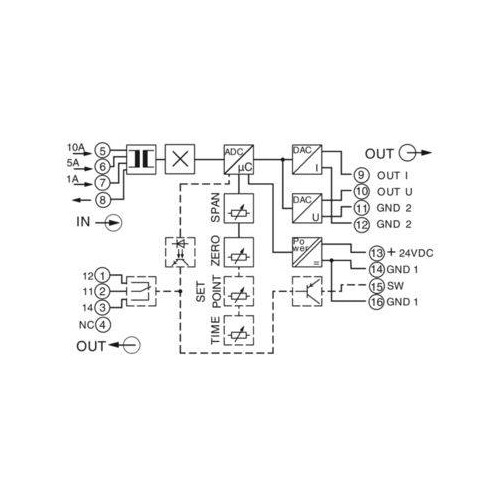 2814715 Phoenix Strommessumformer MCR-S-1-5-UI-DCI-NC Produktbild Additional View 3 L