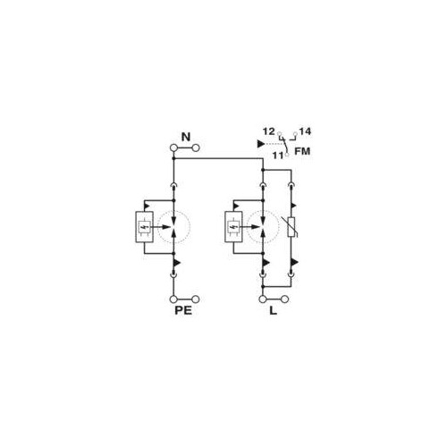 2905466 Phoenix FLT-SEC-T1+T2-1S-350/25-FM Produktbild Additional View 3 L