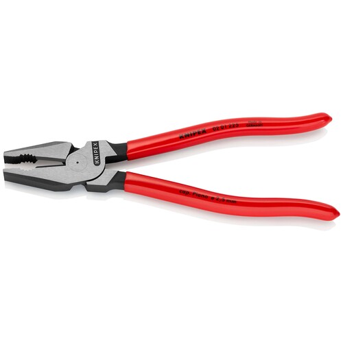 02 01 225 SB Knipex 02 01 225 SB Kraft- Kombizange mit Kunststoff überzogen sch Produktbild Additional View 1 L