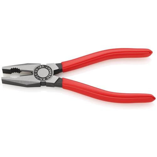 03 01 180 EAN Knipex 03 01 180 EAN Kombizange mit Kunststoff überzogen sch Produktbild Additional View 1 L