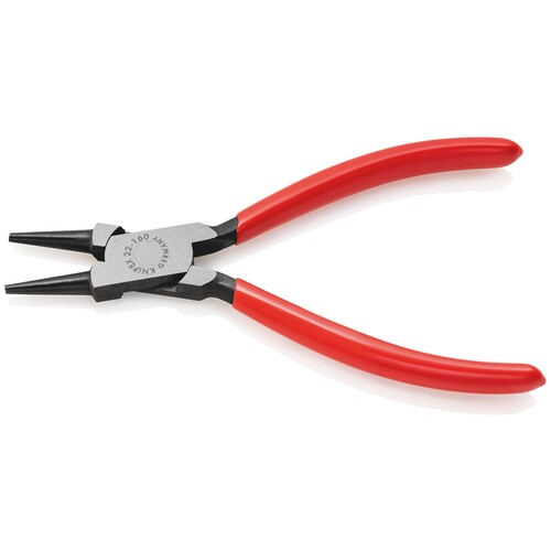 22 01 160 Knipex 22 01 160 Rundzange mit Kunststoff überzogen schwarz atramentie Produktbild Additional View 1 L