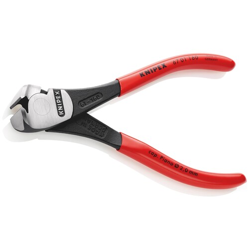 67 01 160 Knipex 67 01 160 Kraft- Vornschneider mit Kunststoff überzogen  Produktbild Additional View 1 L