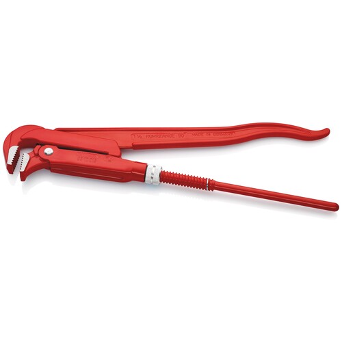 83 10 015 Knipex 83 10 015 Rohrzange 90° rot pulverbeschichtet 420 mm Produktbild Additional View 1 L