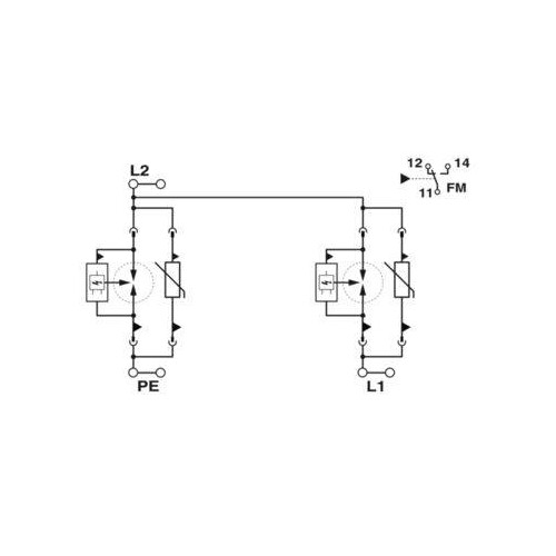 1044388 Phoenix FLT-SEC-T1+T2-2IT- 350/25-FM Produktbild Additional View 2 L