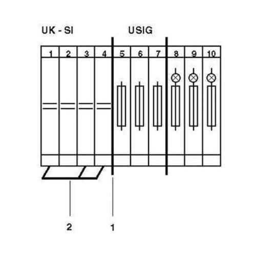 3118012 Phoenix Sicherungsreihenklemme UK-SI für Sicherung 5x20 u. 5x25 0,2-4mm Produktbild Additional View 4 L