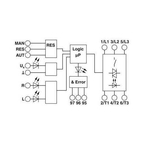 2900574 Phoenix ELR H5 I SC  24DC/500AC 2 Hybrid-Motorstarter Produktbild Additional View 5 L