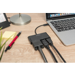 DA-70859 Digitus USB C 3in1 Triple Monitor Adapter (HDMI, DP, VGA) Produktbild Additional View 8 S