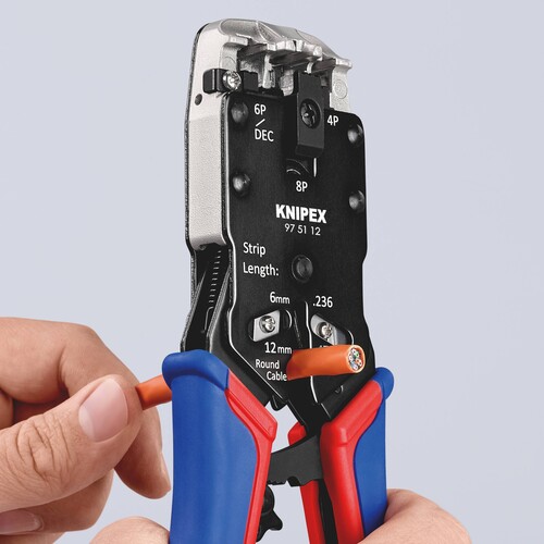 97 51 12 Knipex Crimpzange für Westernstecker Produktbild Default L