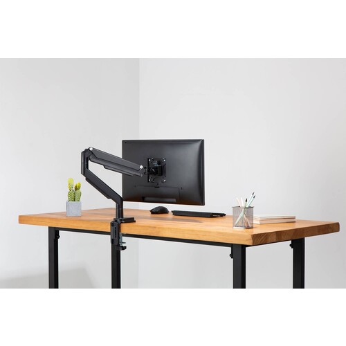 DA-90394 Digitus Universal Single Monitorhalter mit Gasdruckfeder und Kle Produktbild Back View L