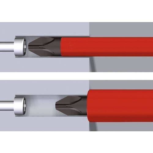 32711080 Wiha 3271 SoftFinish electric slimFix SL/PH1 x 80 mm Schraubendreher  Produktbild Additional View 5 L