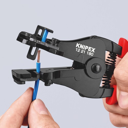 12 21 180 SB Knipex 12 21 180 SB Abisolierzange mit Formmessern mit Kuns Produktbild Additional View 4 L