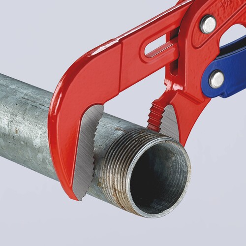 83 60 015 Knipex 83 60 015 Rohrzange S- Maul mit Schnelleinstellung rot pulverb Produktbild Additional View 4 L