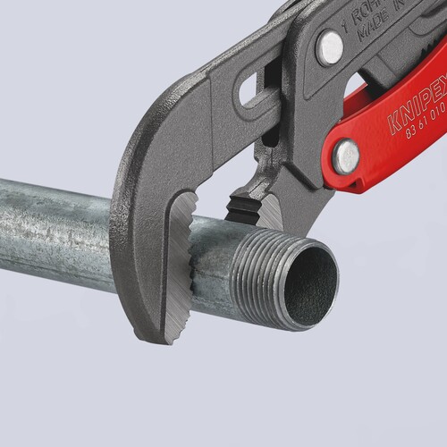 83 61 010 Knipex 83 61 010 Rohrzange S- Maul mit Schnelleinstellung mit Kunstst Produktbild Additional View 4 L