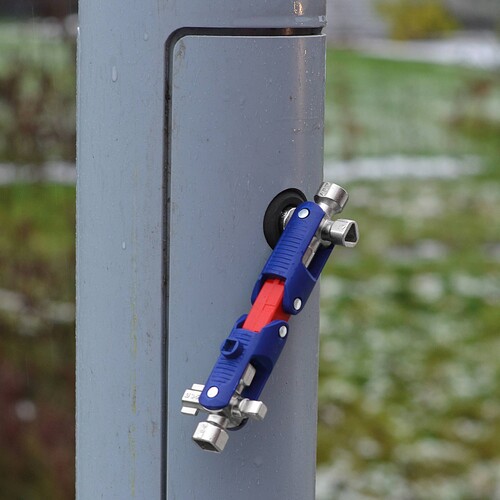 00 11 06 V04 Knipex Schaltschrankschlüssel JointKey Quadro Produktbild Back View L