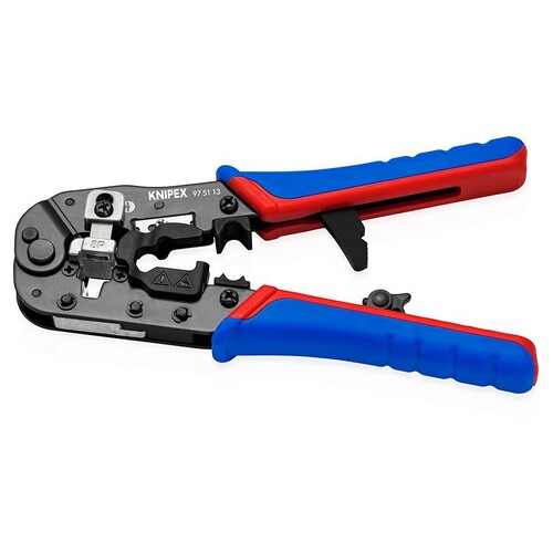 97 51 13 SB Knipex 97 51 13 SB Crimpzange für RJ45-Westernstecker mit  Produktbild Additional View 8 L
