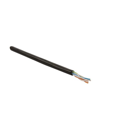 CAT7UC900SS23/1 4X2XAWG23/1 500m Trommel PE schwarz für Erdverlegung UV-beständig Produktbild Front View L