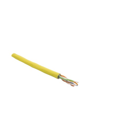 Cat7A S/FTP 4X2XAWG23 500m Trommel 1000 MHZ gelb halogenfrei Produktbild Front View L