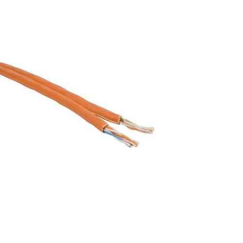 LAN 1000 Cat7 2x(4x2xAWG23) DUPLEX FRNC orange - S/FTP Pimf Messlänge Produktbild Front View L