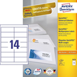 176400-000 Universaletiketten Avery 3678 97x37 ws Produktbild