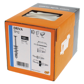 BMSP059360 Spit Driva TP12 4,5x35 Linsen kopf (Pkg.=100Stk.) Gipsdübel + Schraube Produktbild