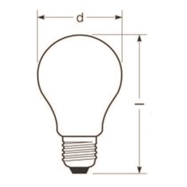 SP-FBU A60K 600 E27/827-DC Spektra LED Filament A60 12VDC E27 6W 600lm 2700K Produktbild