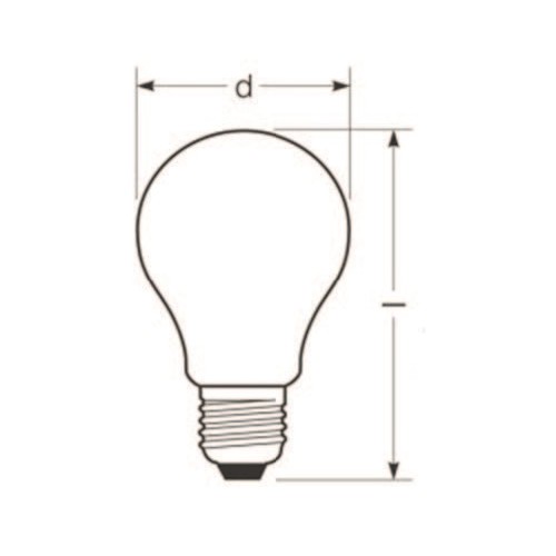 SP-FBU A60K 600 E27/827-DC Spektra LED Filament A60 12VDC E27 6W 600lm 2700K Produktbild