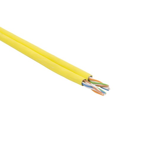 Cat6A DUPLEX 2(4X2XAWG23) 300m Trommel F/FTP Folienschirm halogenf. 500Mhz gelb Produktbild Front View L