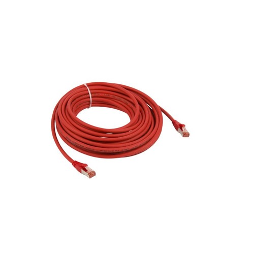 PKW-PIMF-KAT6 10.0 RT Wirewin Wirewin KAT6 Patchkabel   RJ45 S/FTP, LSOH rot, Produktbild