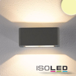 112199 Isoled LED Wandleuchte Up&Down, IP54, 4x3W CREE, anthrazit, warmweiß Produktbild