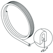 12282 Trayco CT-PR-PVC-K Kantenschutz- band schw. (VPE 10m) 0,75-1,5mm Bel.stä. Produktbild