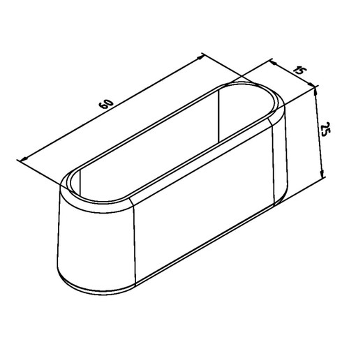 10297 Trayco P41-PC-PVC Schutzkappe für Hängestiel Produktbild Front View L