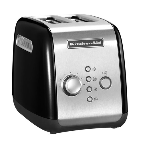 5KMT221EOB KitchenAid 2 Scheiben Toaster onxy schwarz 7 Bräunungsstufen Produktbild Front View L