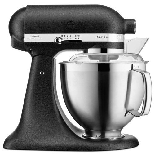 5KSM185PSEBK KitchenAid Küchenmaschine 4.8L Artisan gusseisen schwarz Produktbild Front View L