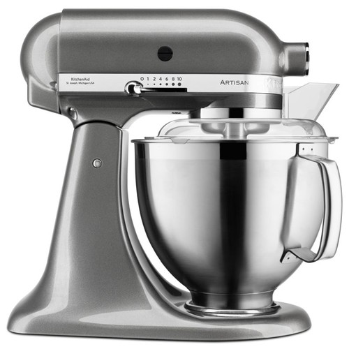 5KSM185PSEMS KitchenAid Küchenmaschine 4.8L Artisan medallion silber Produktbild Front View L