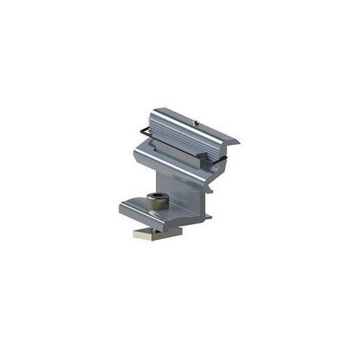 21365 Alumero 802305C VP1 33-50mm Abschlussklemme Universal /Pin/ blank Produktbild Front View L