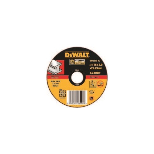 DT43911-QZ DeWalt Trennscheibe Metall gekröpft 125x2,8mm Produktbild