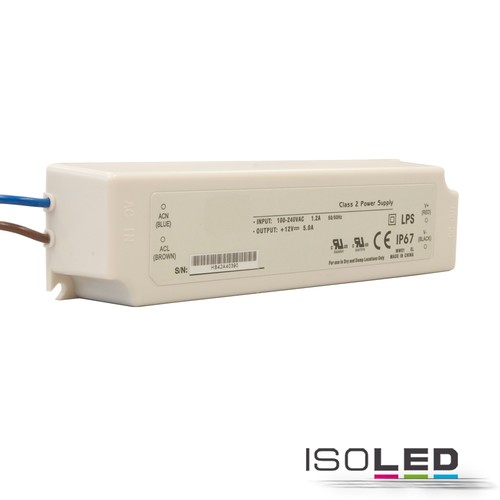 114083 Isoled LED TRAFO 24V/DC 0-100W IP67 Produktbild