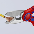 95 05 10 SB Knipex Elektrikerschere mit Crimpfunktion für Aderendhülsen Produktbild Additional View 3 S