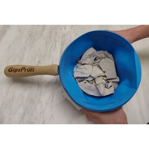 GipsProfi Gips-Pfanne aus hochwertigen Kunststoff TPU Ring aus Edelstahl Produktbild Additional View 5 L