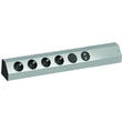 923.008 BACHMANN Universalleiste Alu Wand/Eck4xSchuko KI+USB Charger, 2m Kab. Produktbild front S
