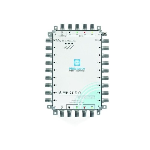 002750 Wisi DY 0516 Multischalter 5/16 PROSWITCH Kaskade u.Stand-Alone terr.pa. Produktbild Additional View 1 L