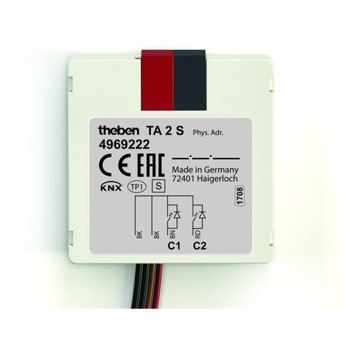 T4969222 THEBEN KNX Tasterschnittstelle 2fach Up Produktbild Additional View 1 L