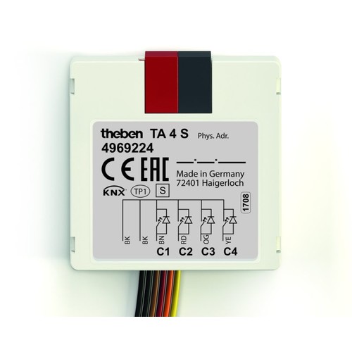 T4969224 THEBEN KNX Tasterschnittstelle 4fach Up Produktbild Additional View 1 L