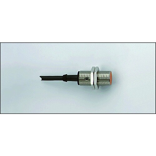 IG5240 Ifm Induktiver Sensor M18x1 PNP 5mm bündig einbaubar Anschlussleit. Produktbild Front View L